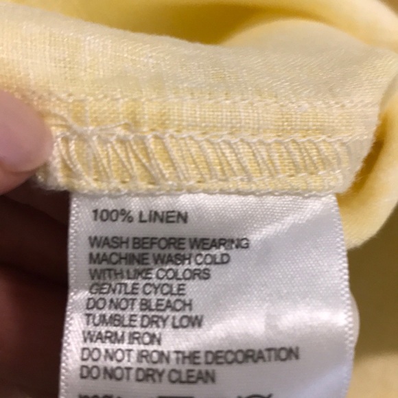 Tommy Bahama Lemon Yellow 100% Linen Shirt - Picture 10 of 10